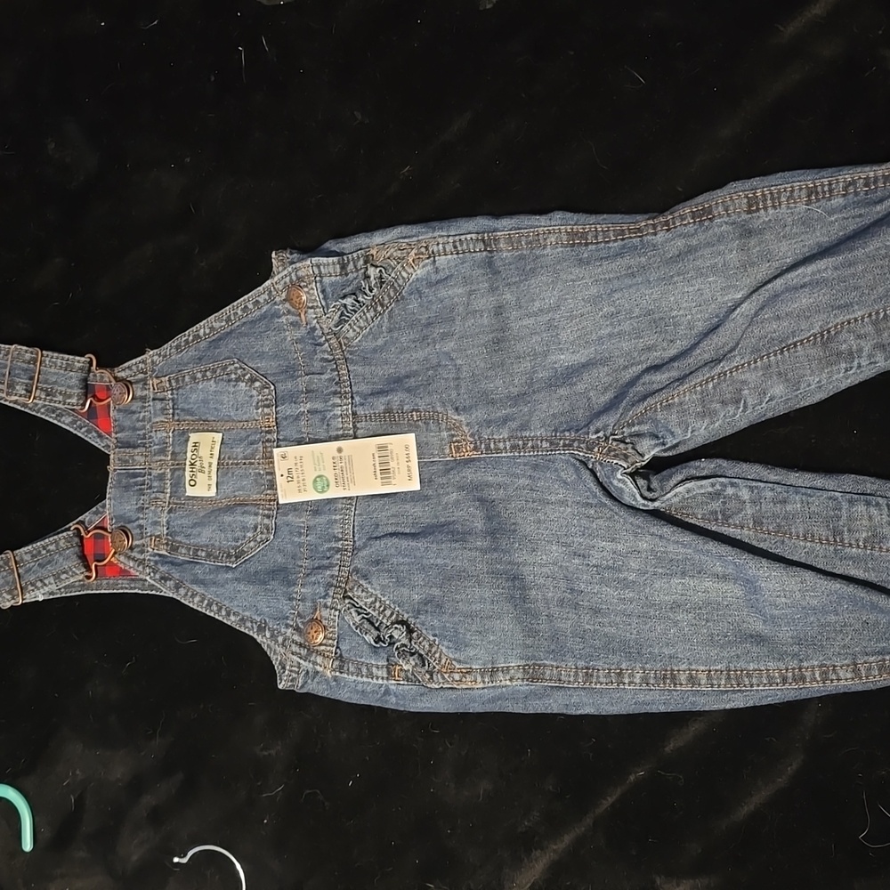 12M OshKosh Bgosh Overalls, with tag, never worn